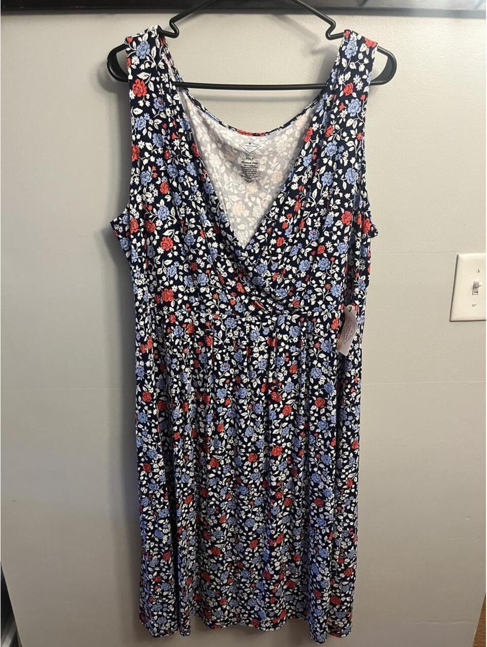 St. John's Bay Women's Multi and Blue Dress